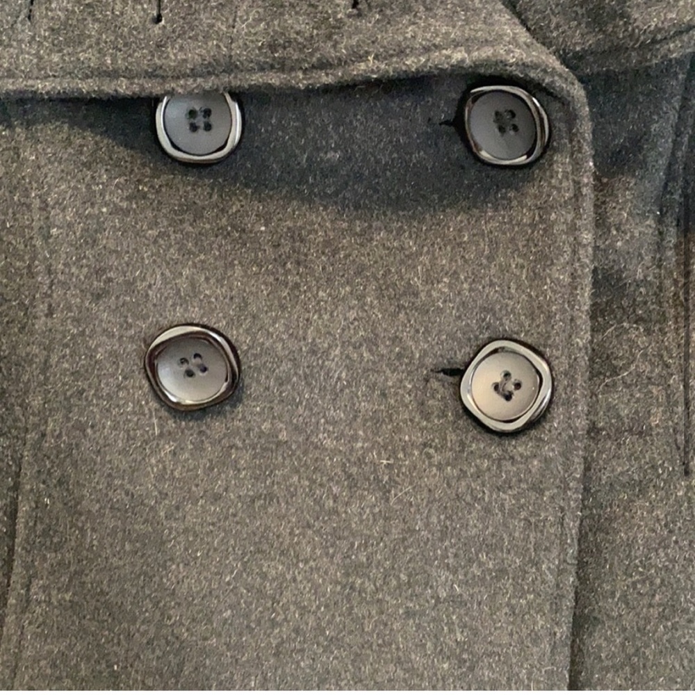 BEBE Pea Coat - Dark Gray - Size Large - Picture 4 of 6